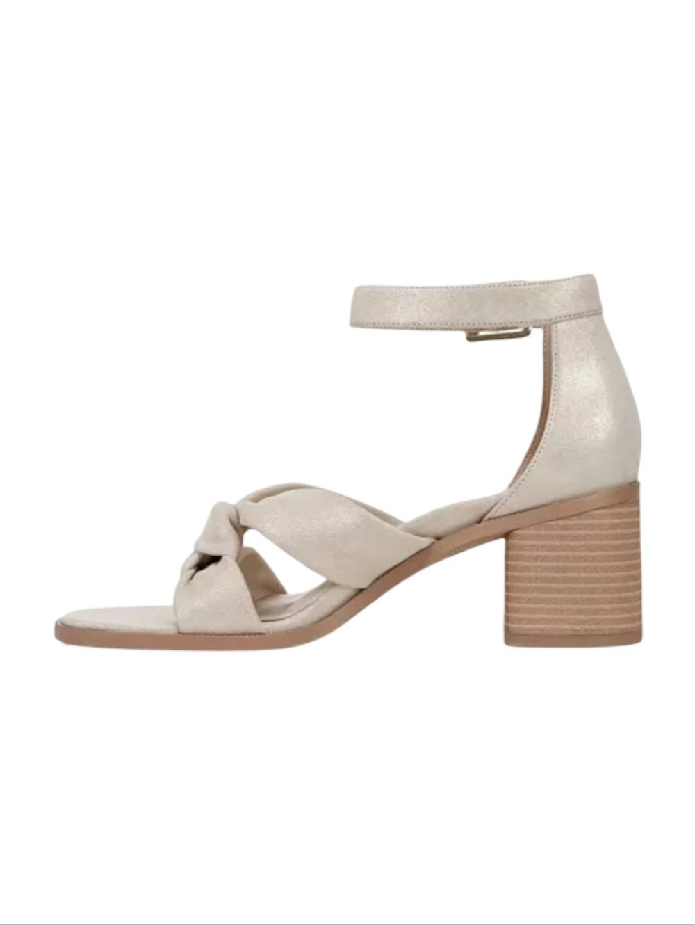 Vionic Women's Maia Sandals in gold metallic leather knotted strap Size 7 New - Picture 3 of 13